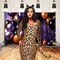 Womens Leopard Costume with Brushed Lycra Catsuit Ears Collar and Tail